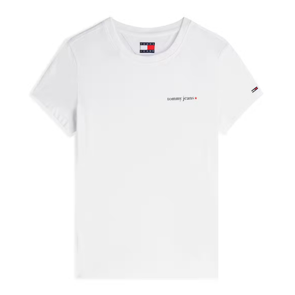 Tommy Hilfiger T-shirts hauts et polos Blanc - T-shirt en maille fine avec logo - XS - Ref 27 €